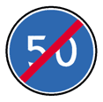 4.7 — მინიმალური სიჩქარის შეზღუდვის ზონის დასასრული